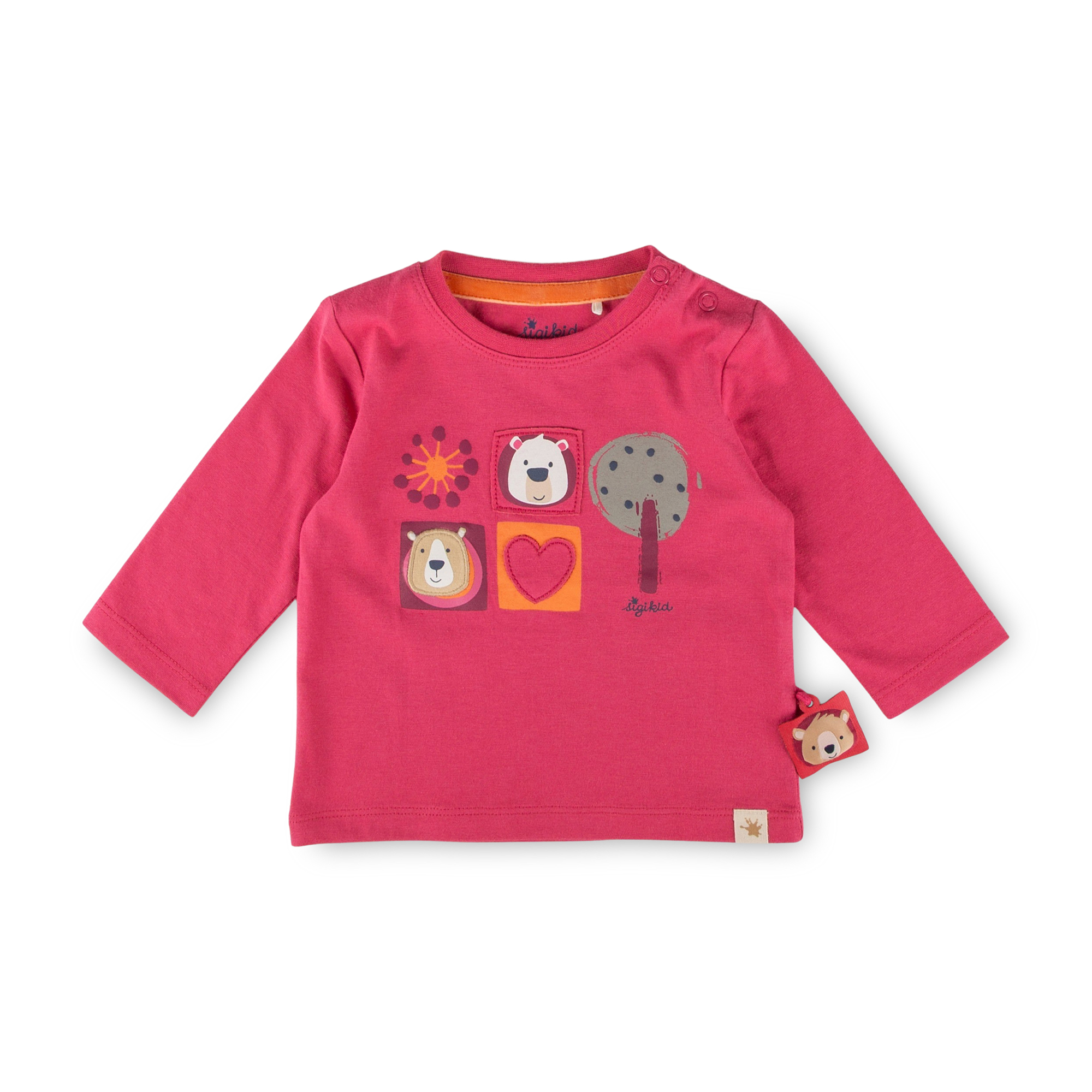 Baby long sleeve Tee bear, Fancy Forest