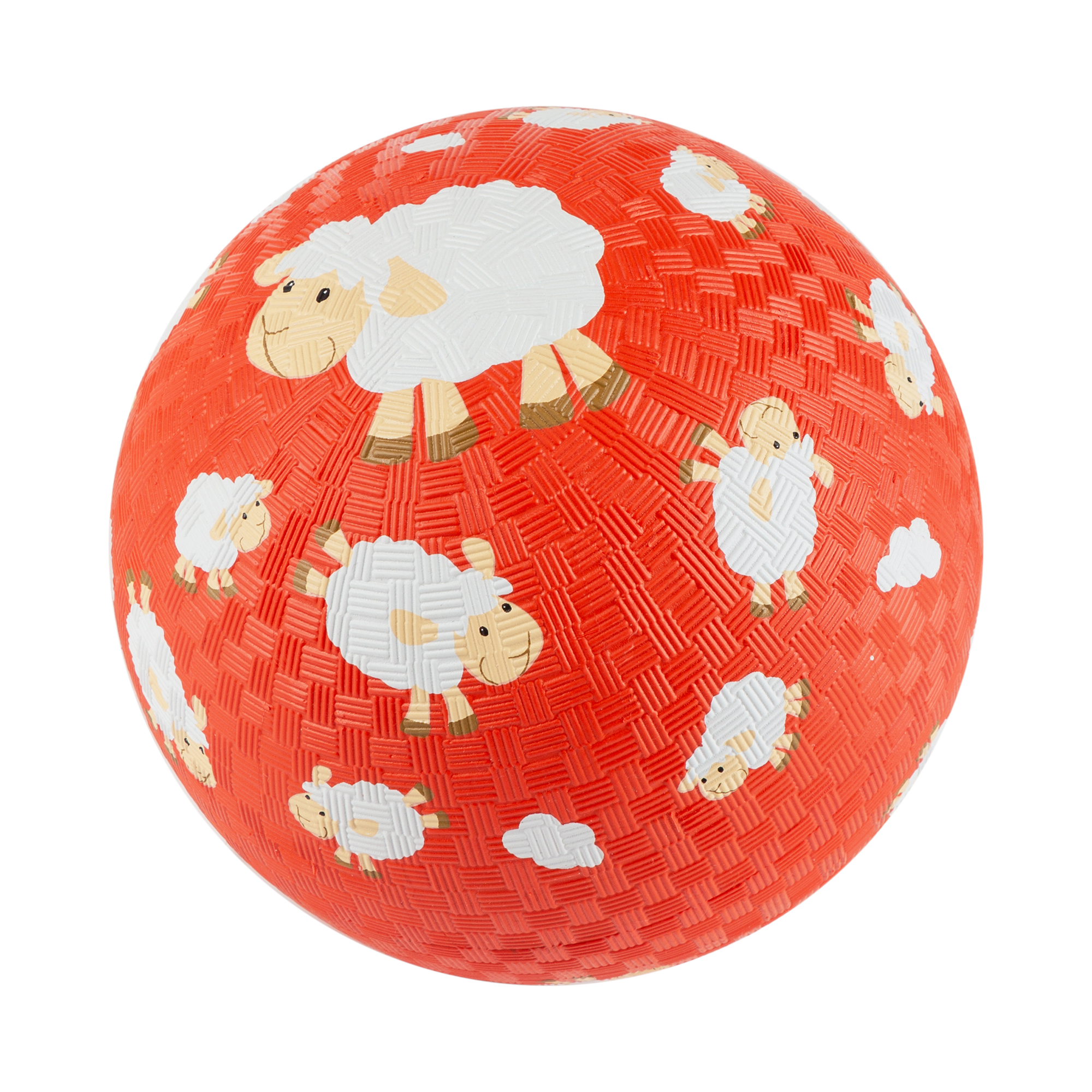 Red rubber ball sheep, 17 cm, natural caoutchouc Red rubber ball sheep, 17 cm, natural caoutchouc