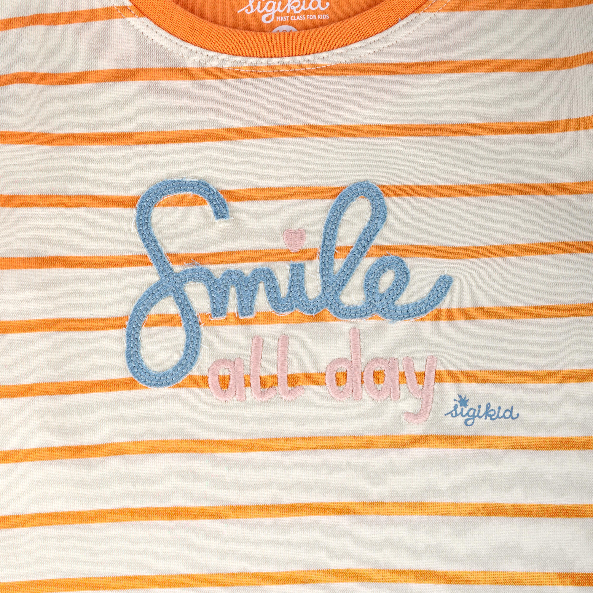 Girls' striped long sleeve Tee Smile Girls' striped long sleeve Tee Smile