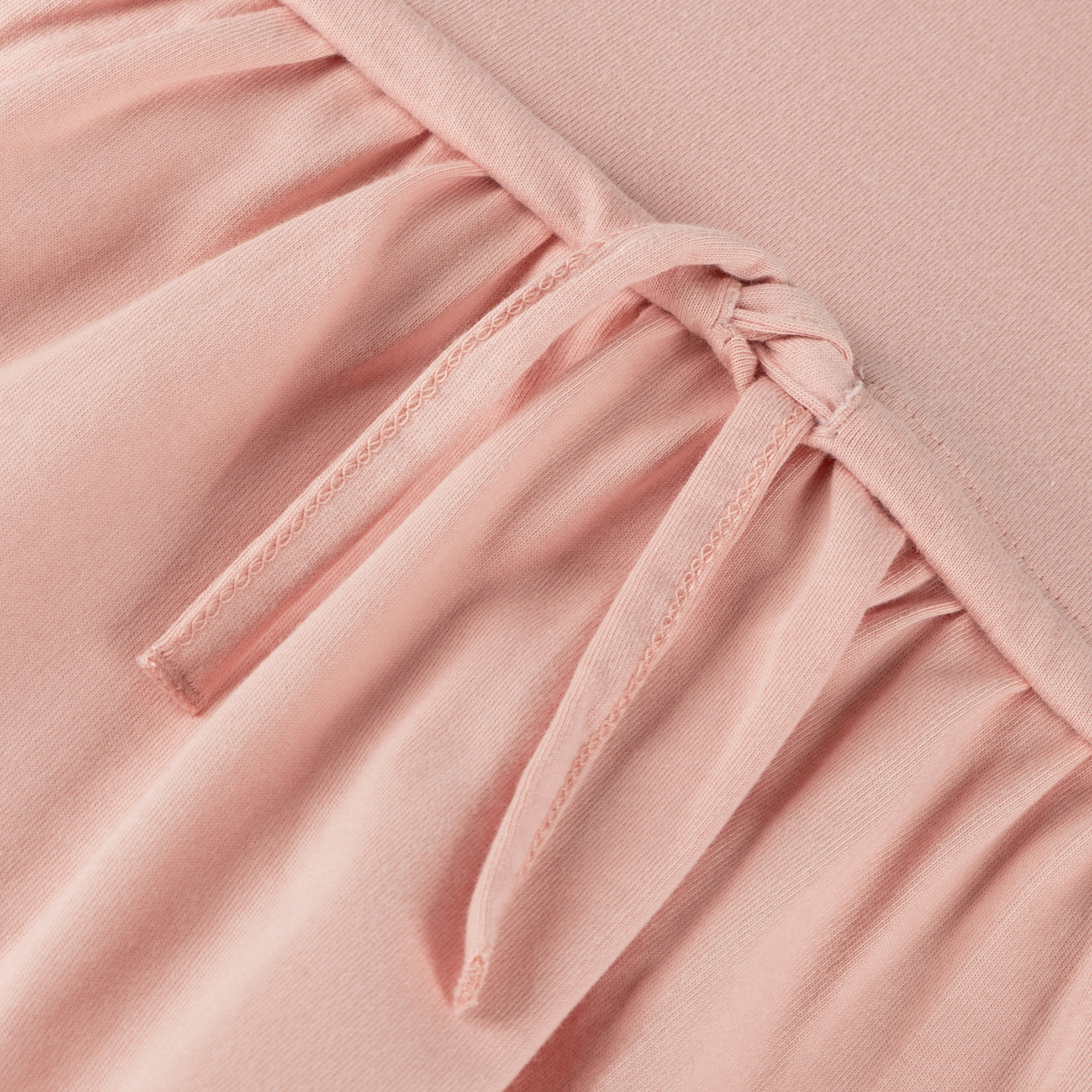 Langärmeliges Kinderkleid hellrosa, Petit Croissant