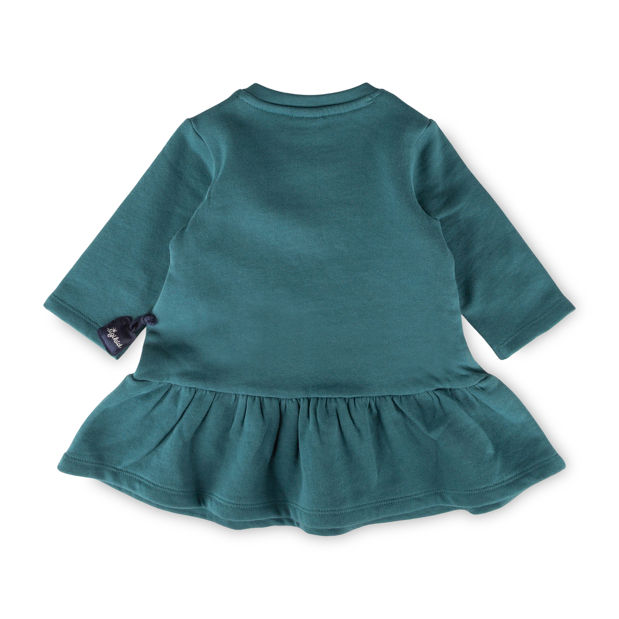 Baby Sweatkleid Meerschweinchen, petrolblau