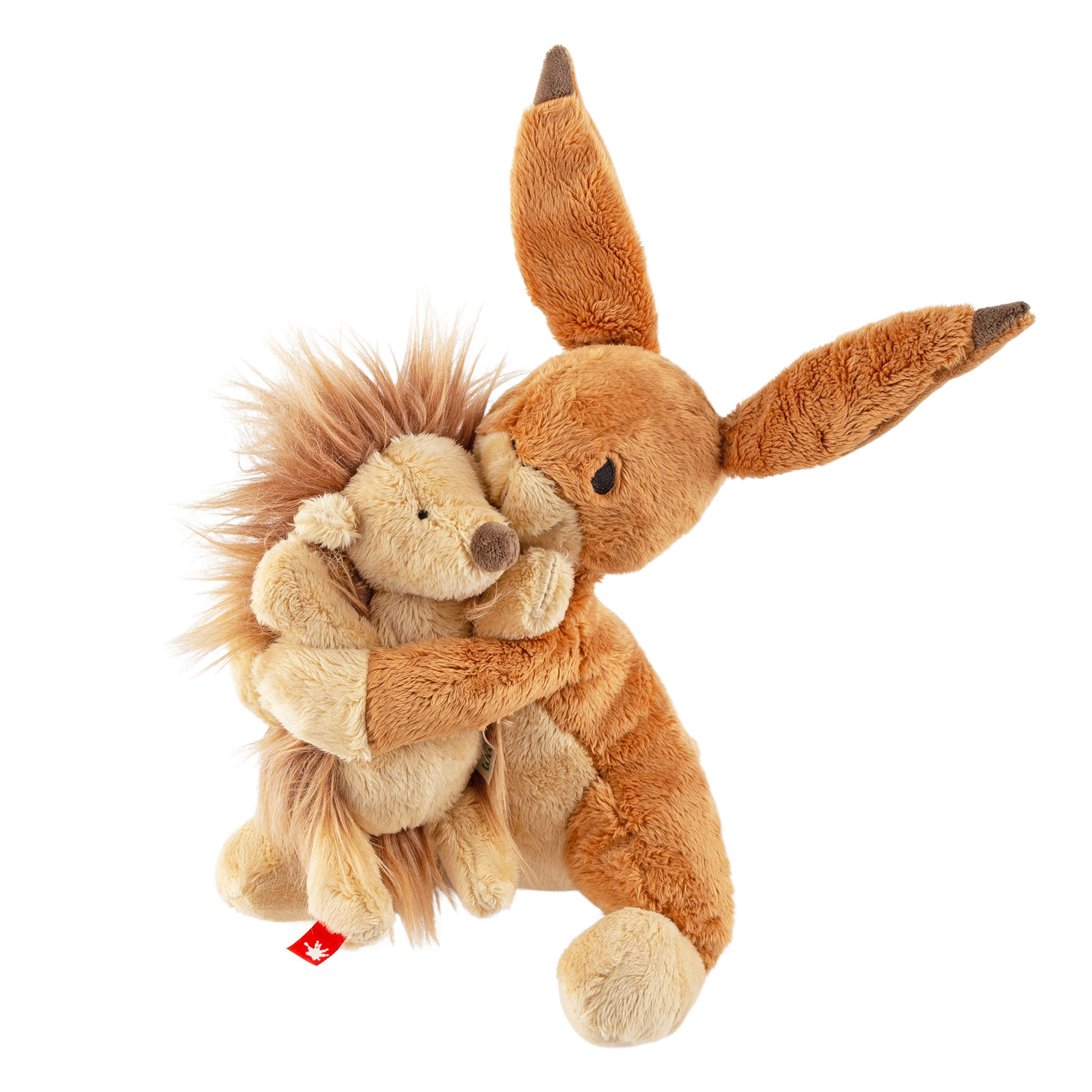 Plush hedgehog, children's book "Wir zwei..." (You and me) by Michael Engler