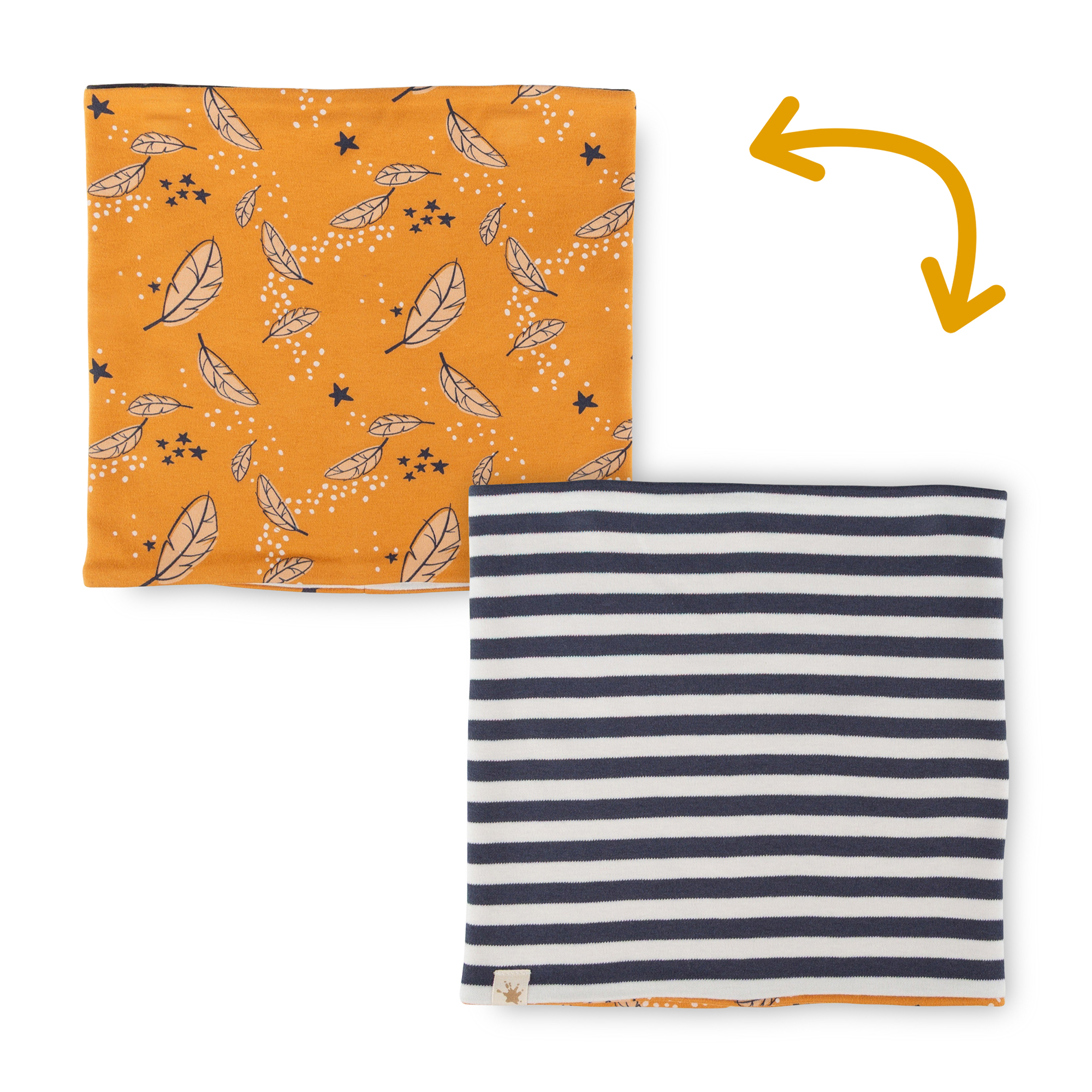 Children's reversible loop scarf Magic Owl