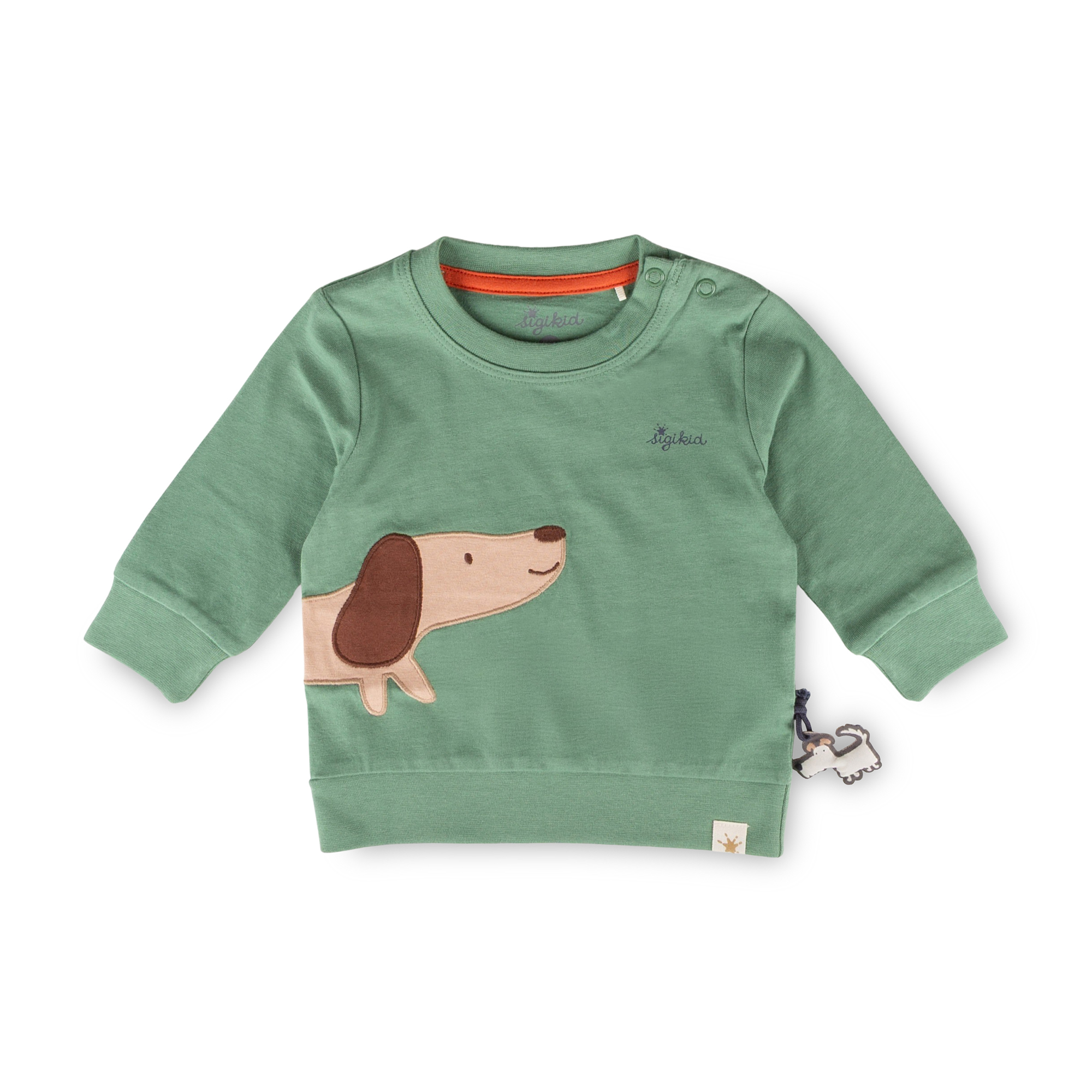 Baby long sleeve Tee dog, ribbed cuffs
