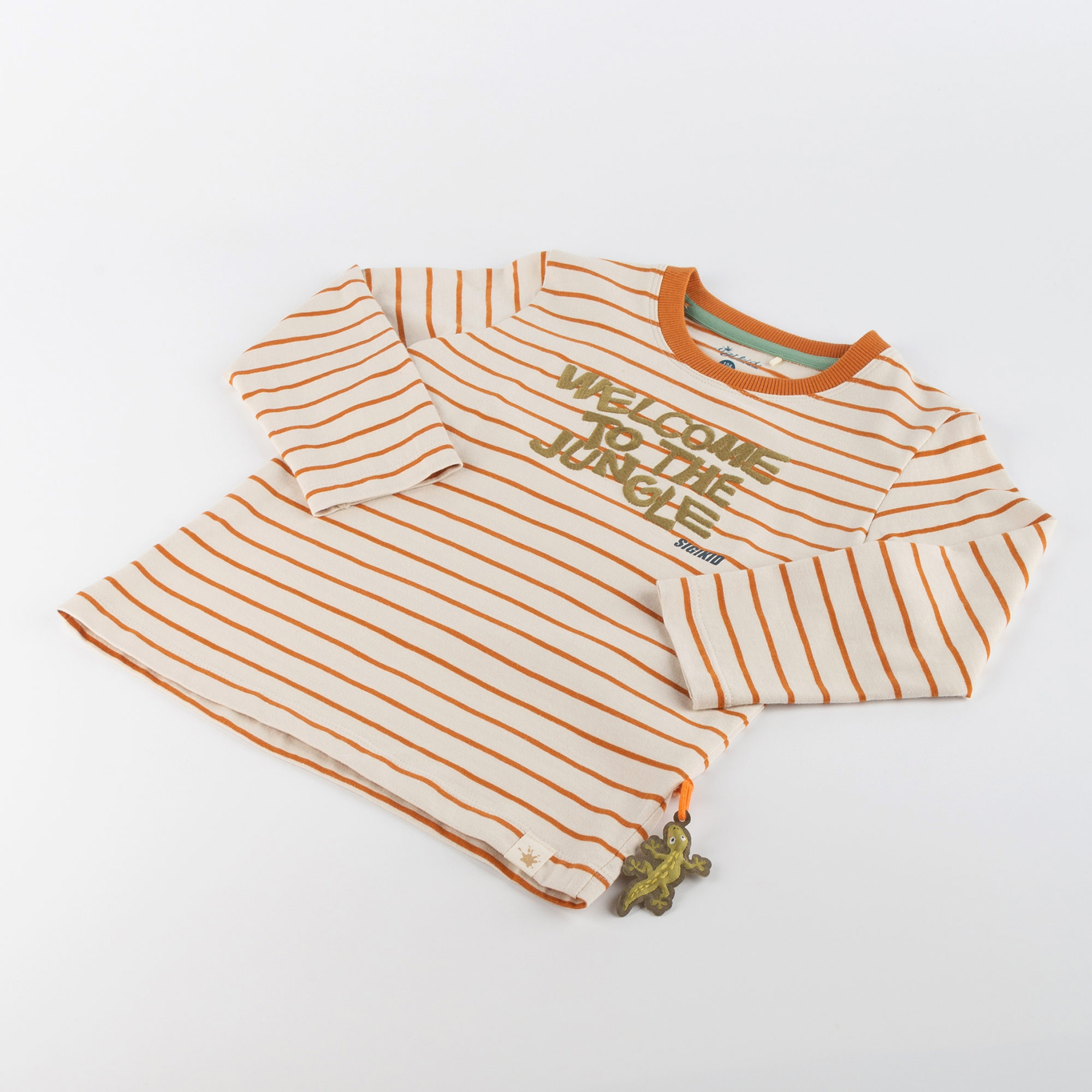 Geringeltes Kinder Langarmshirt, Jungle