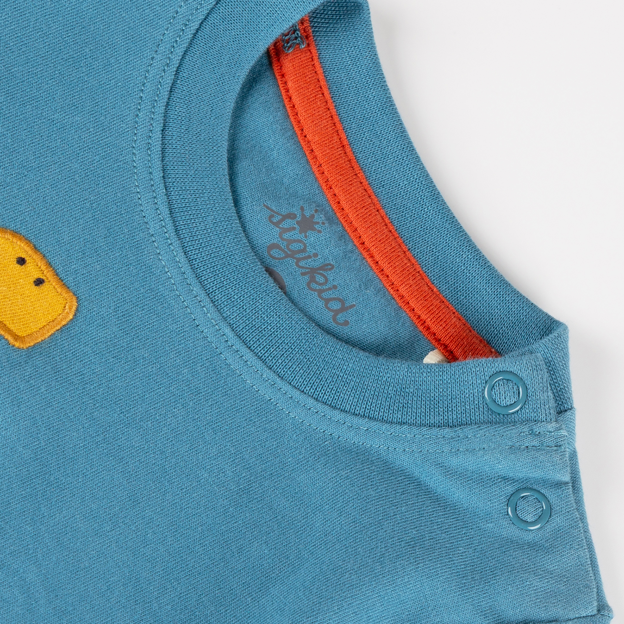 Baby Langarmshirt Dino, blau