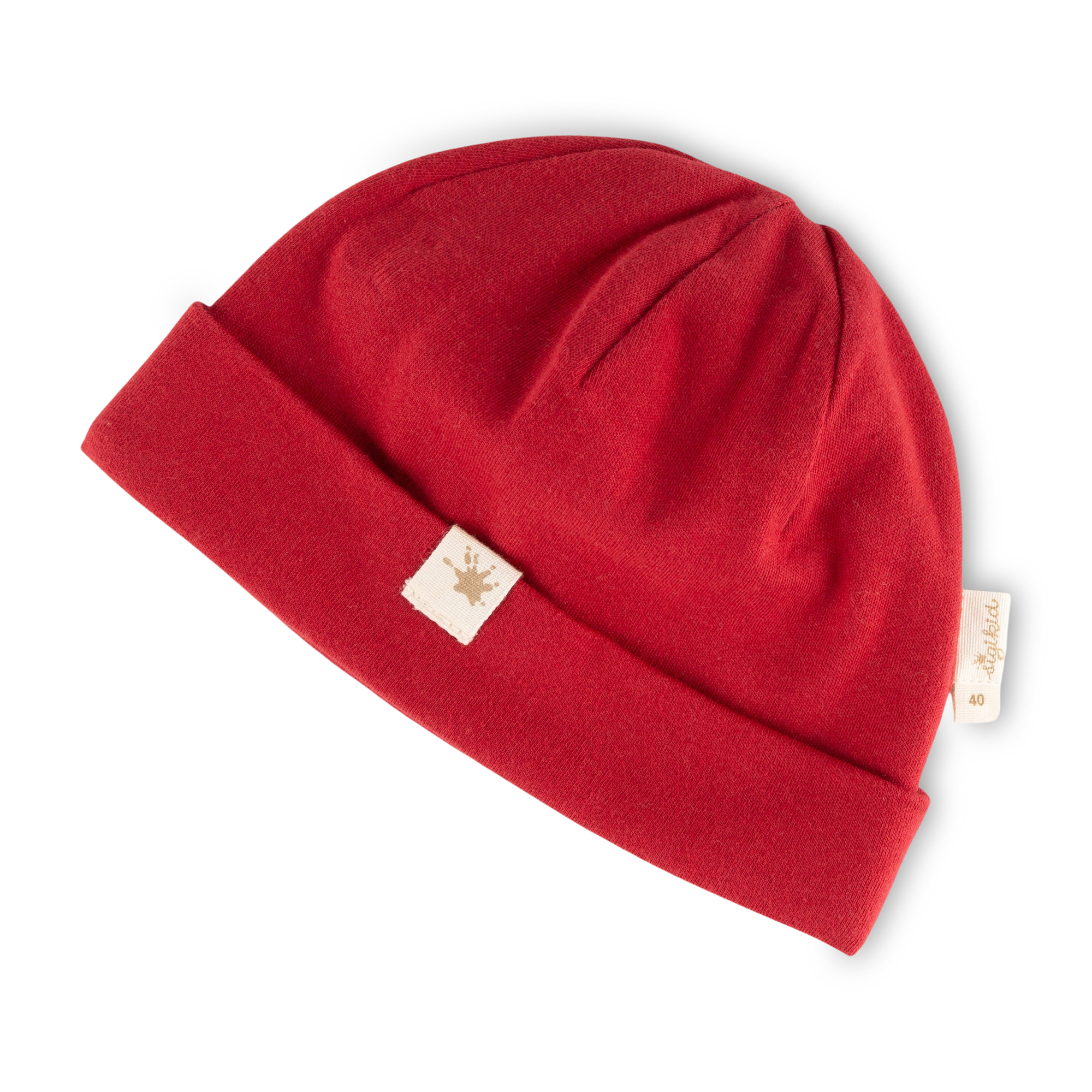 Dark red baby beanie hat, Dino World Dark red baby beanie hat, Dino World