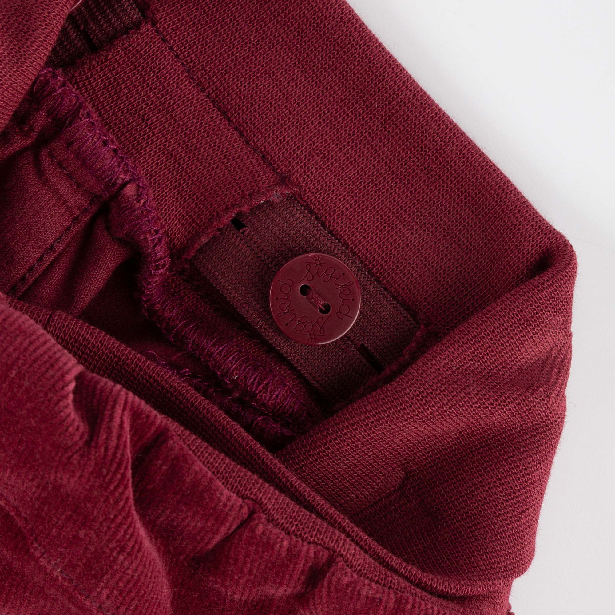 Baby corduroy pants, dark red