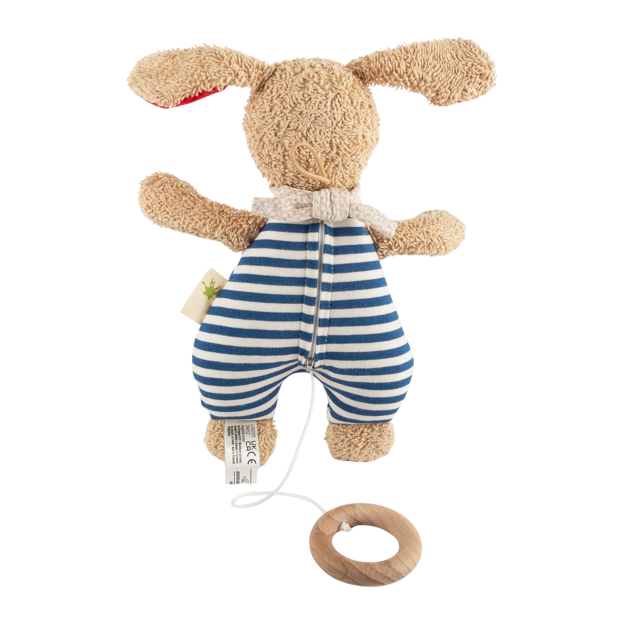 Musical soft toy dog, organic Musical soft toy dog, organic