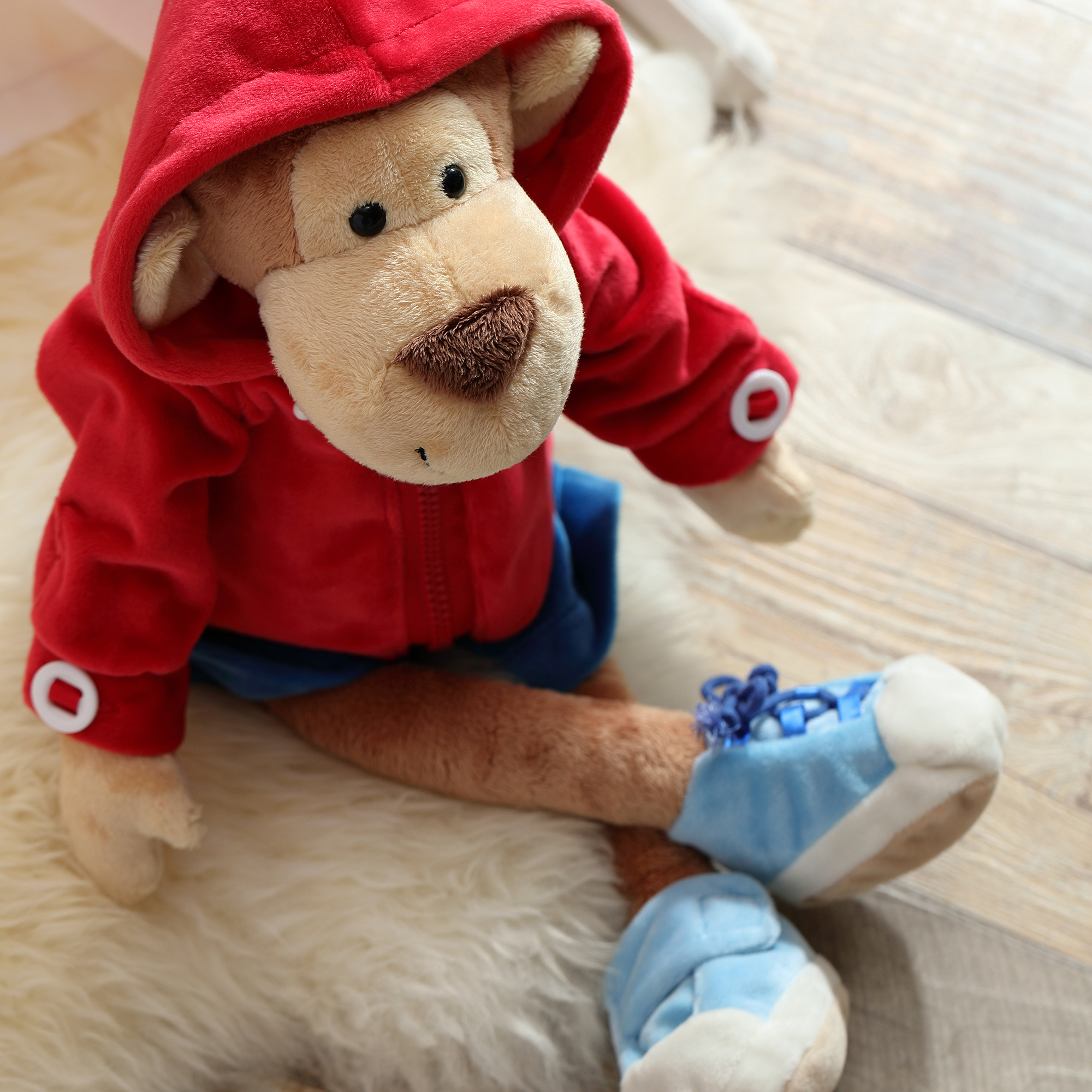 Learn to dress plush monkey Keko