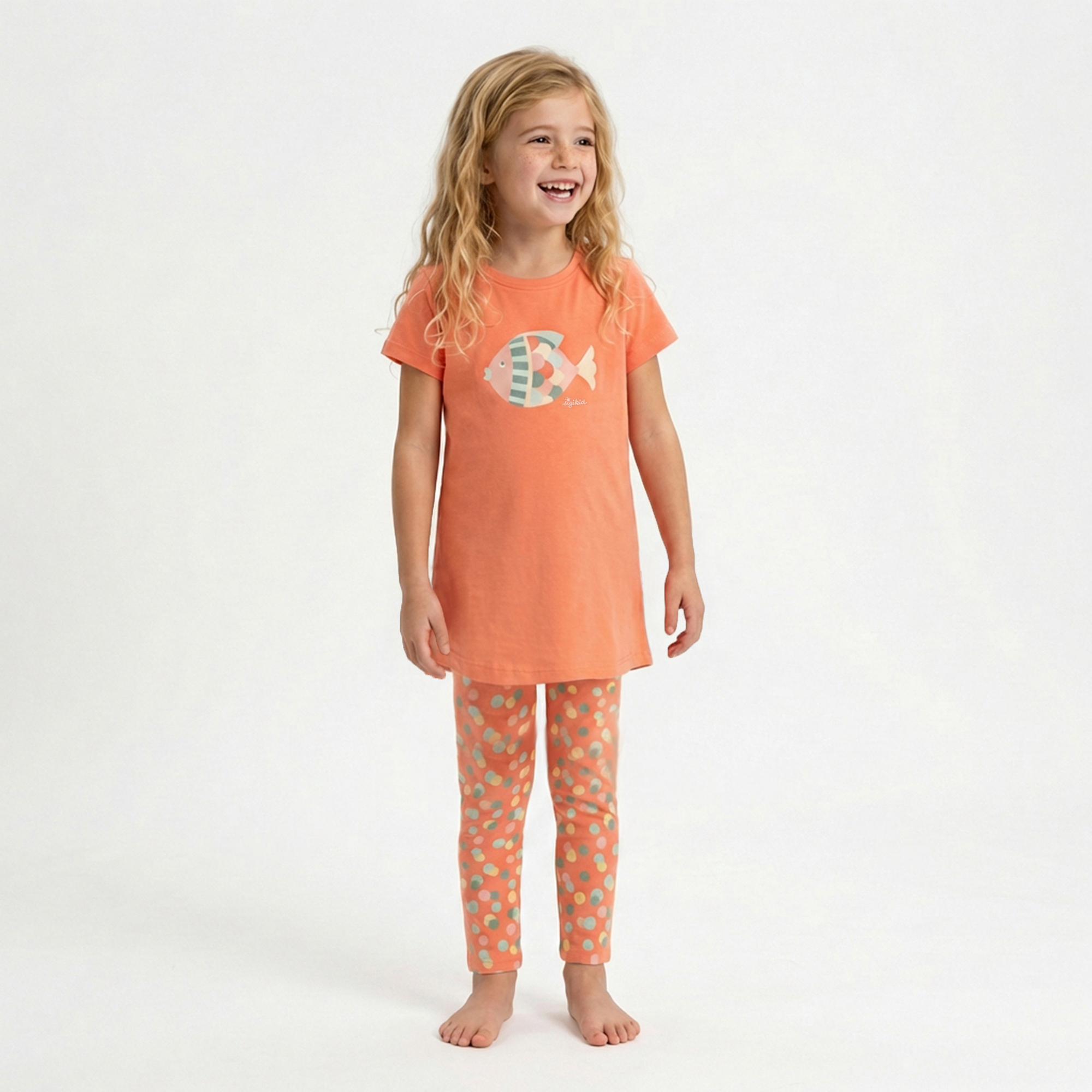 Kinder Pyjama Fisch, rosa