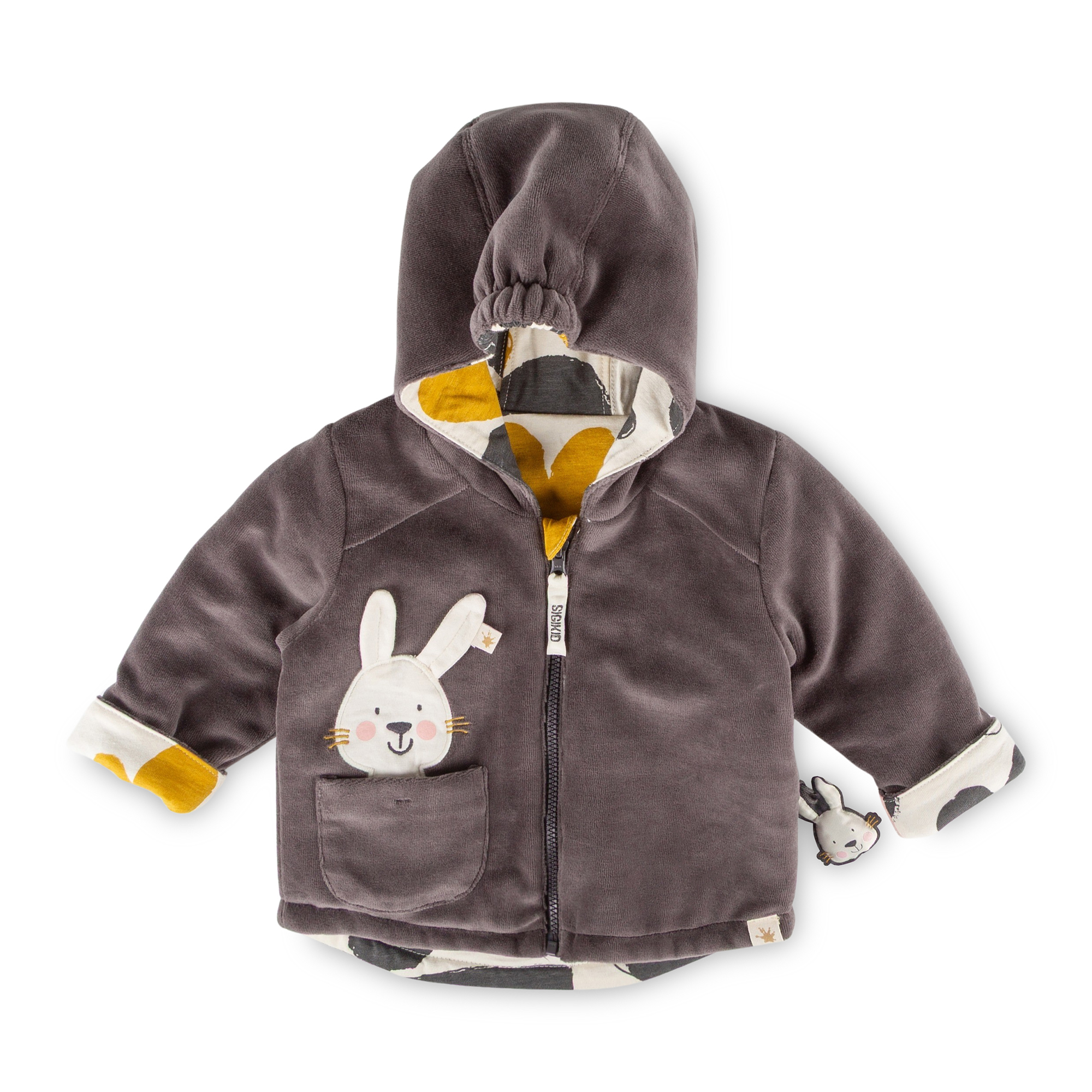 Baby Wendejacke Schneehase, wattiert