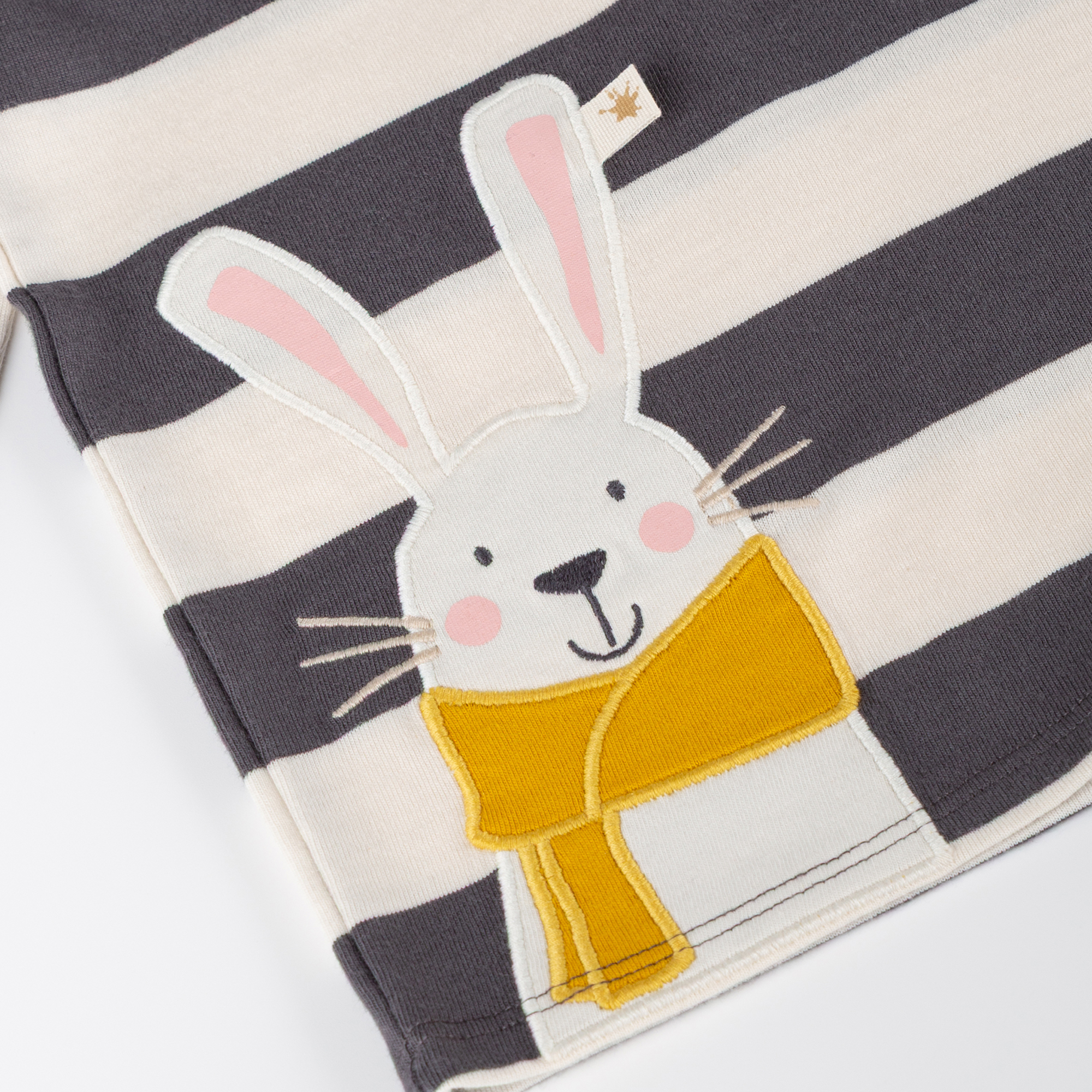 Striped children's long sleeve Tee Snow Bunny