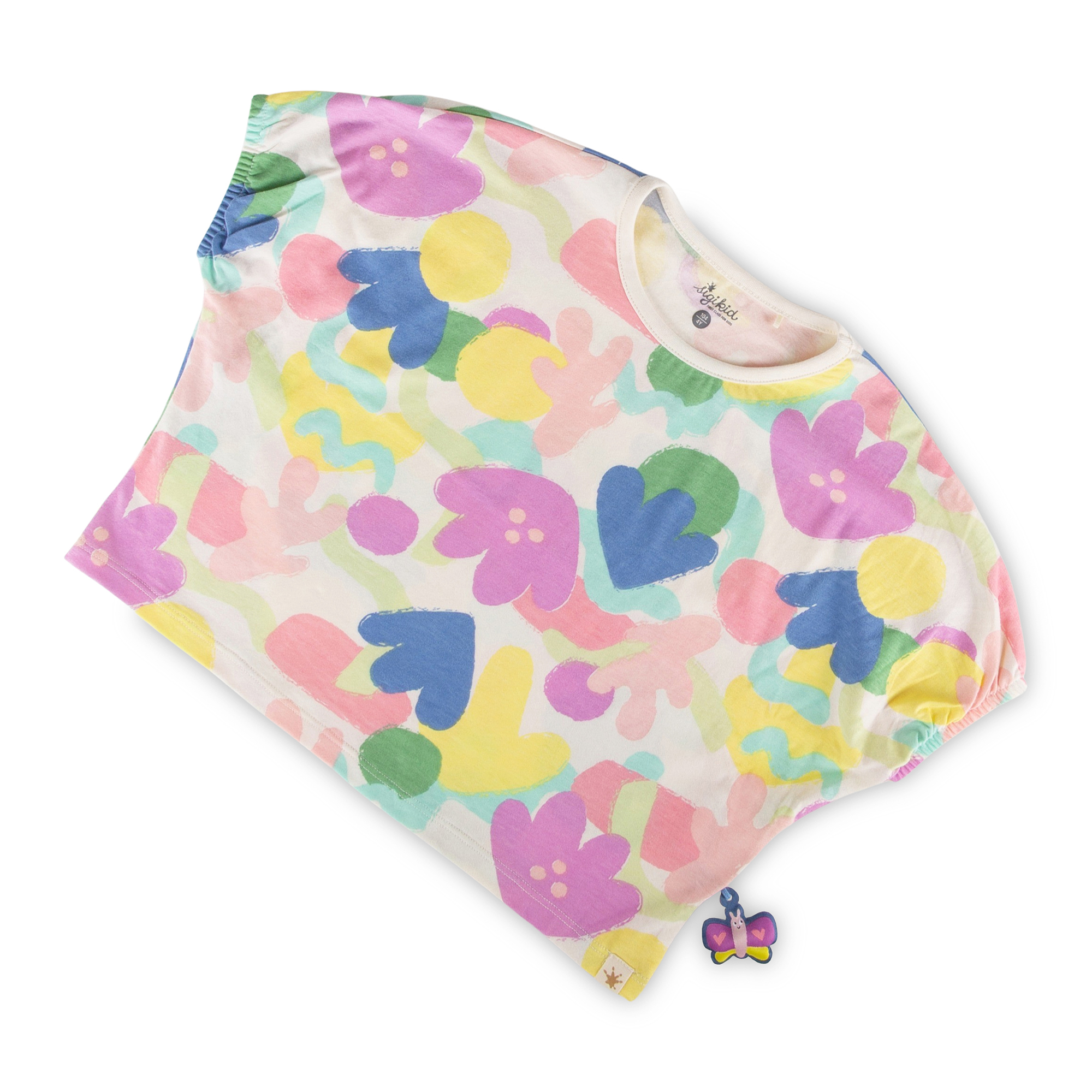 Lässig weites Crop Top Shirt, Summer Vibes