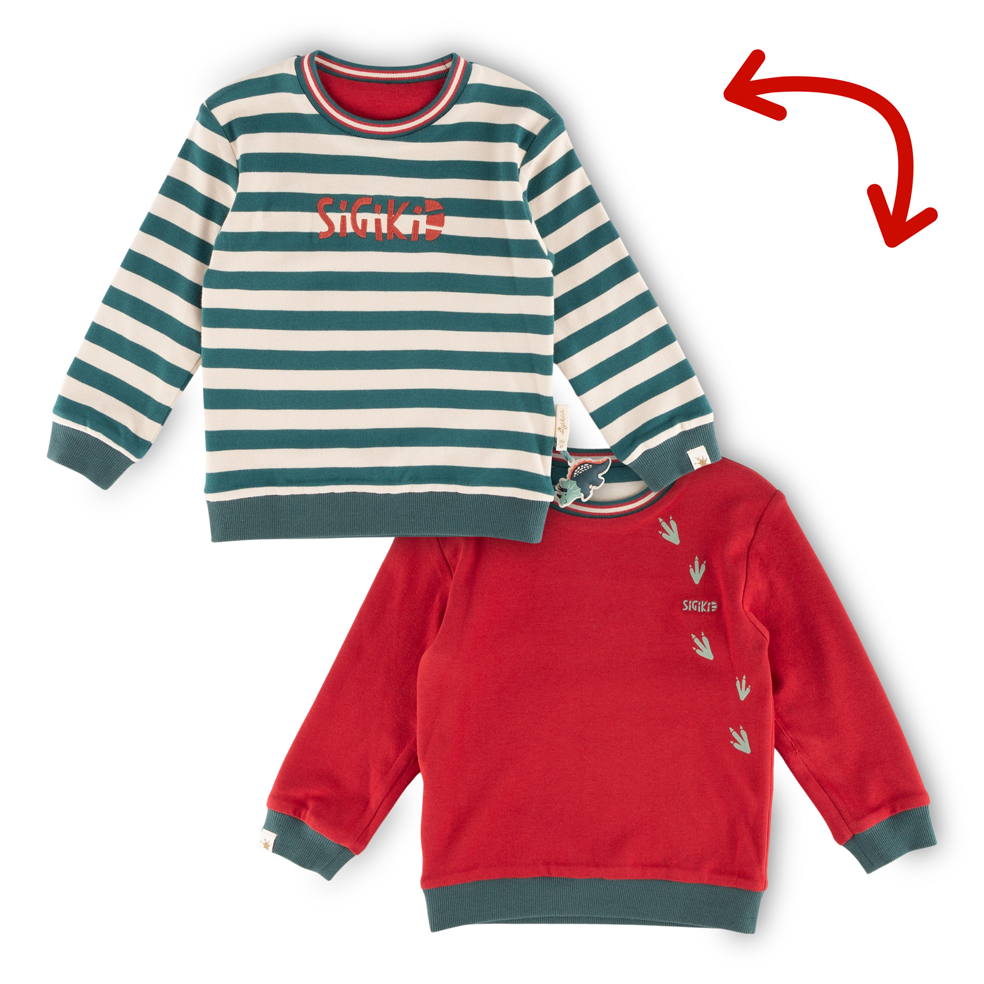 Reversible children's long-sleeve Tee, Dino World Reversible children's long-sleeve Tee, Dino World