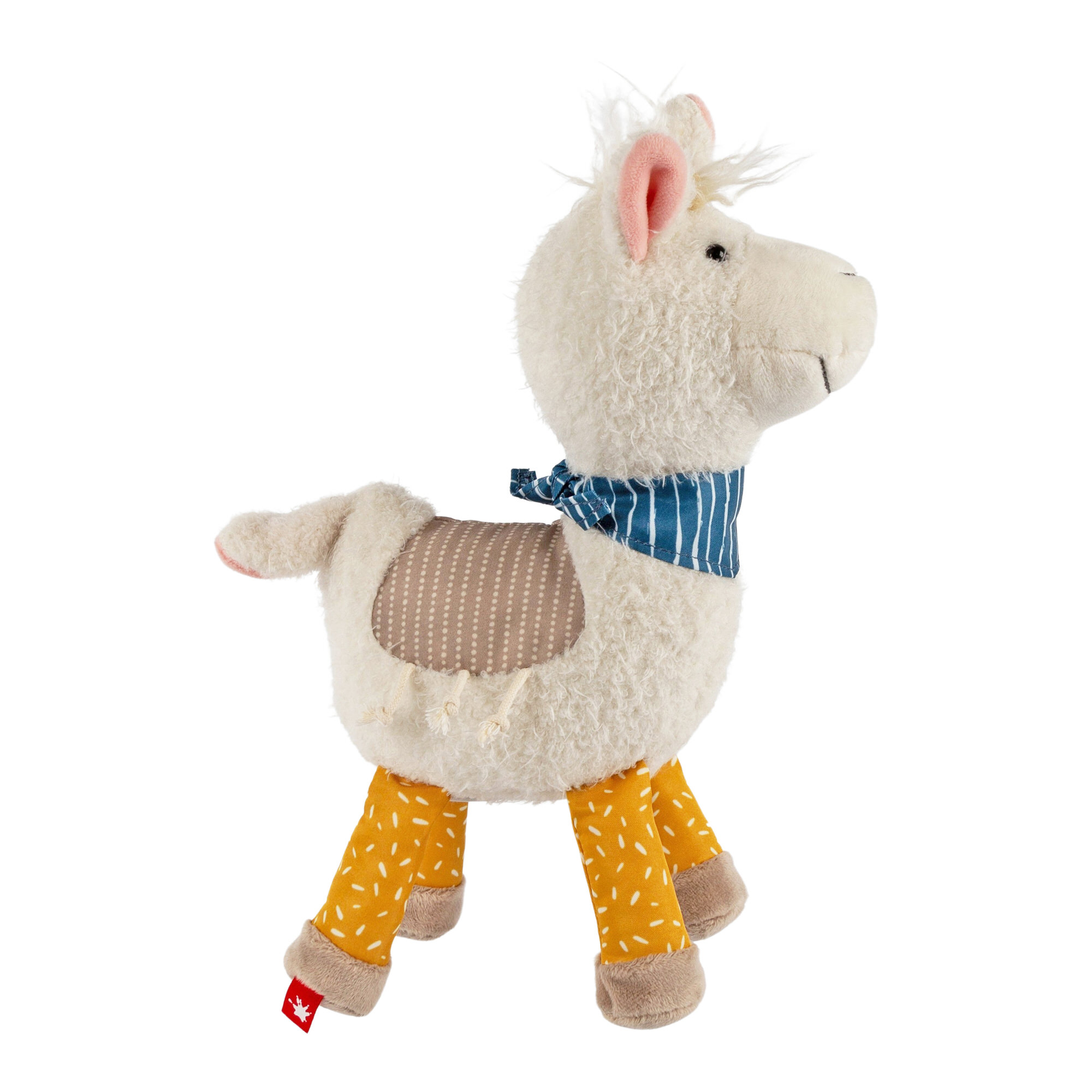 Patchwork soft toy llama