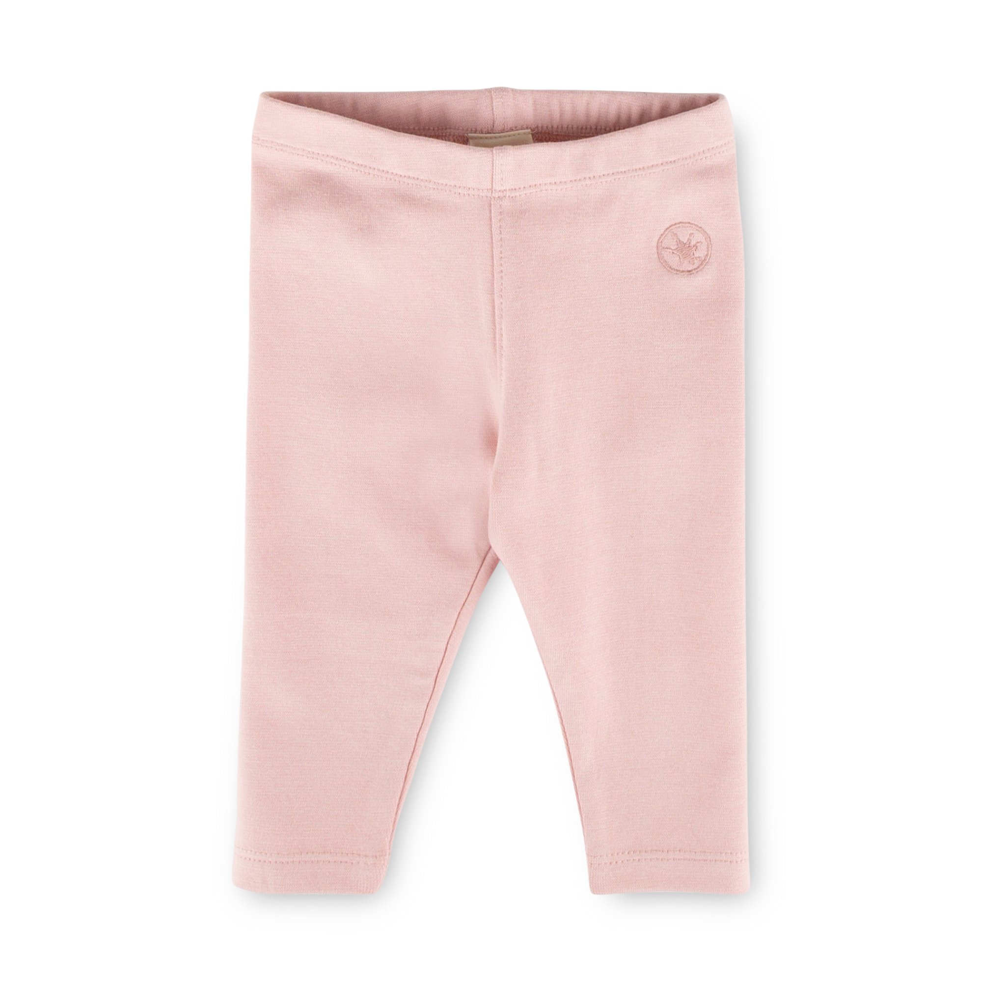 Baby Rippstrick Leggings, rosa, Petit Croissant