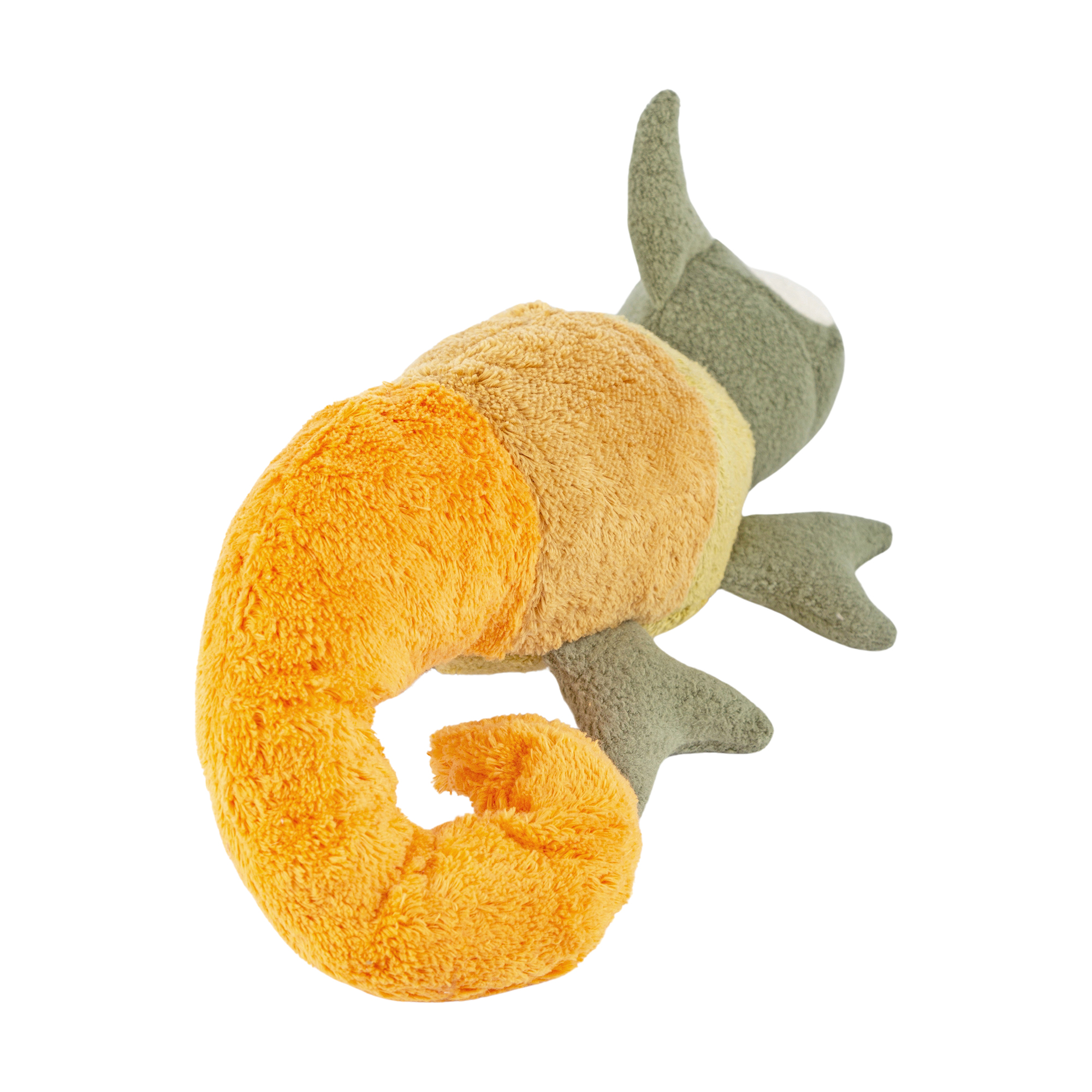Organic soft toy chameleon, Green Collection