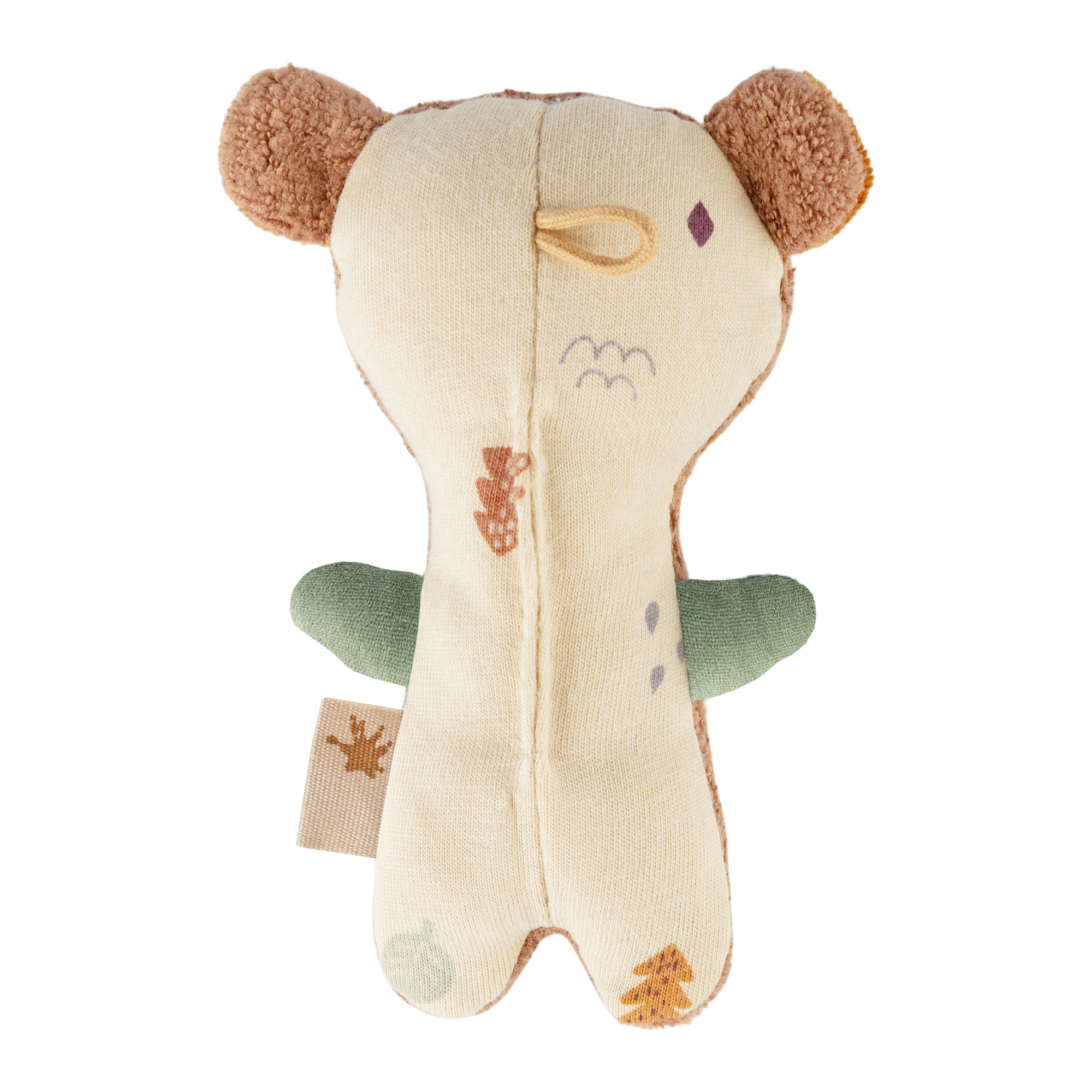 Baby cotton soft toy rattle bear, sigibaby Baby cotton soft toy rattle bear, sigibaby