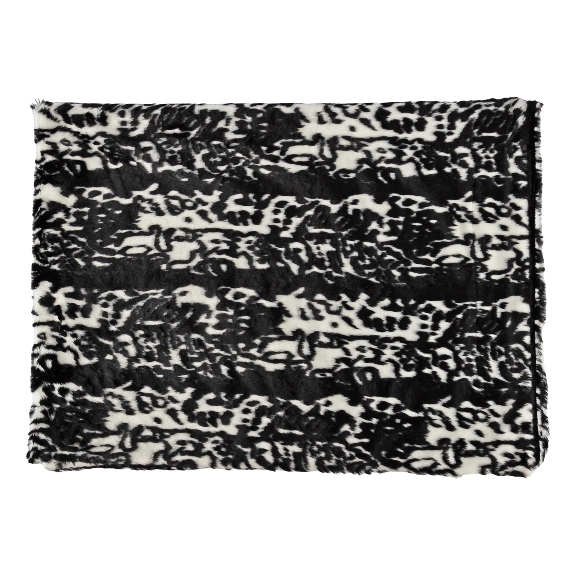 Beasts Kuscheldecke Plüsch, schwarz/weiß Beasts Kuscheldecke Plüsch, schwarz/weiß