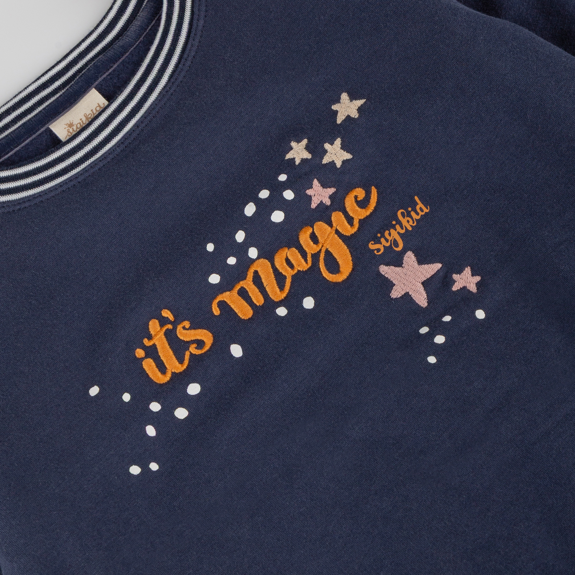Baby Sweatshirt Eule Curious Owl, dunkelblau