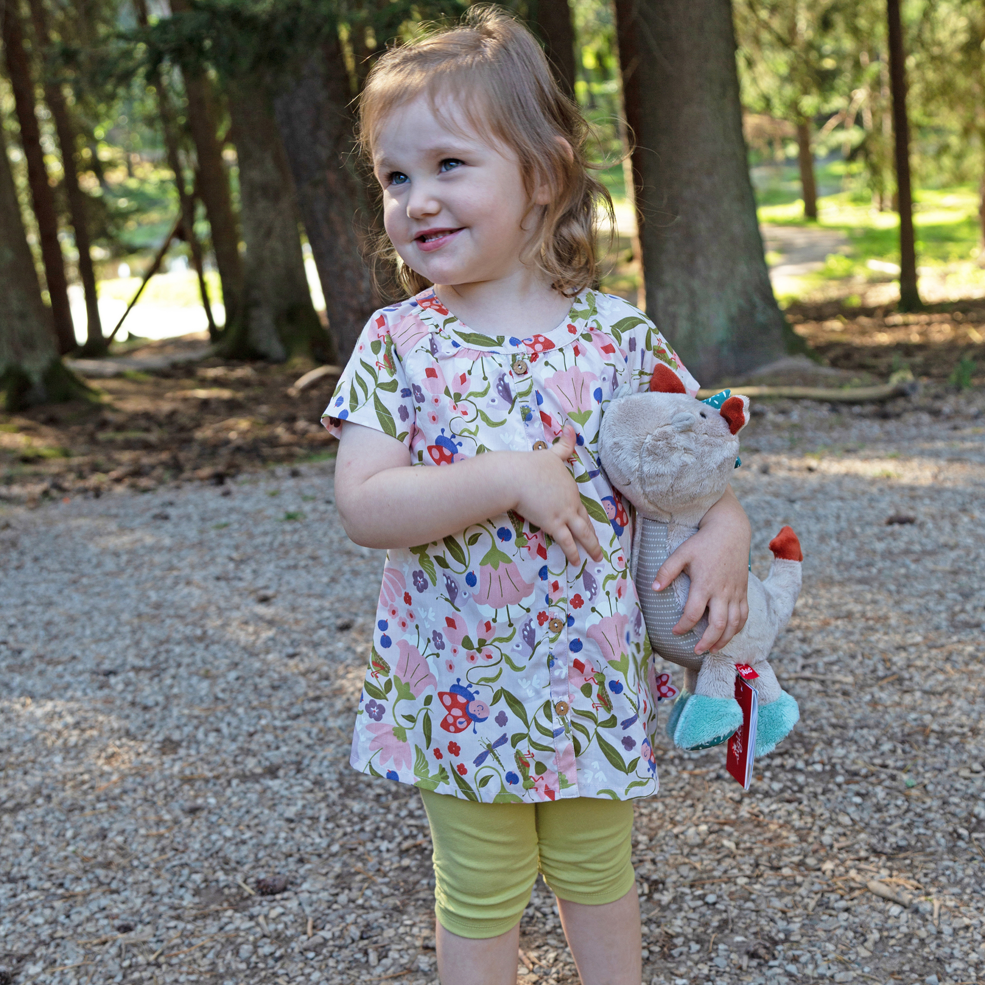 Children's blouse flower meadow, Happy Ladybug