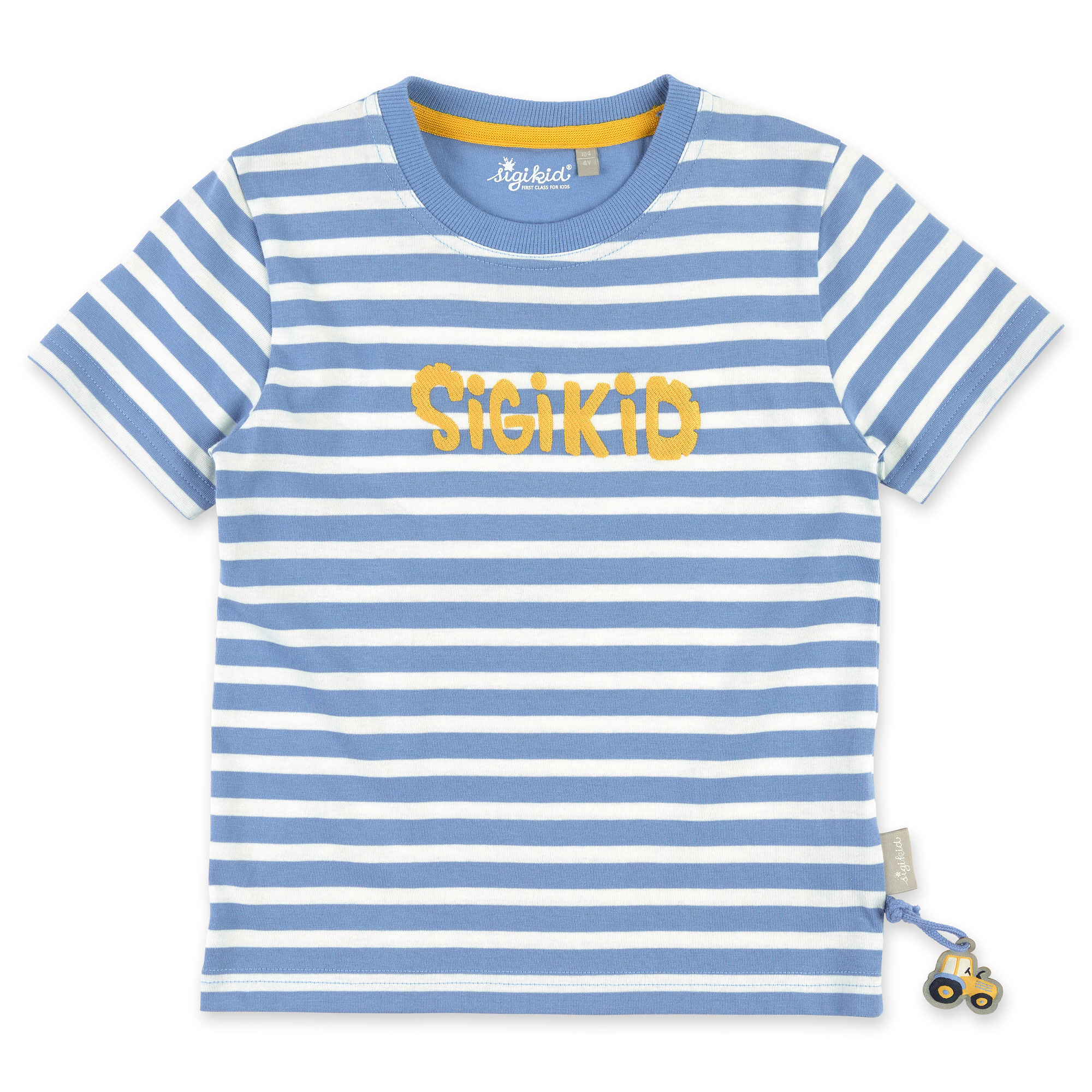 Kinder Ringel T-Shirt, blau-weiß