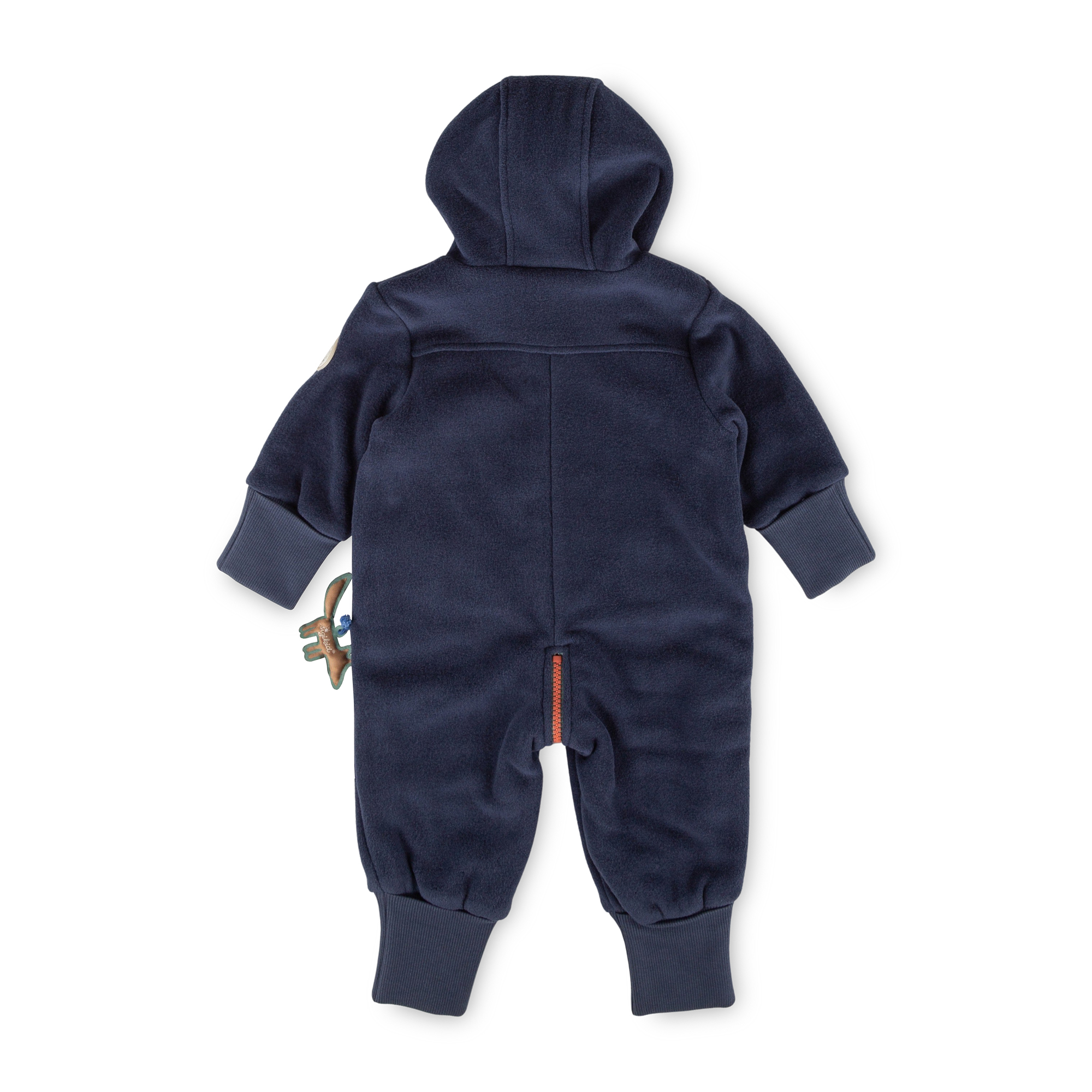 Baby fleece overall, lined, foldover cuffs, Wild Fox