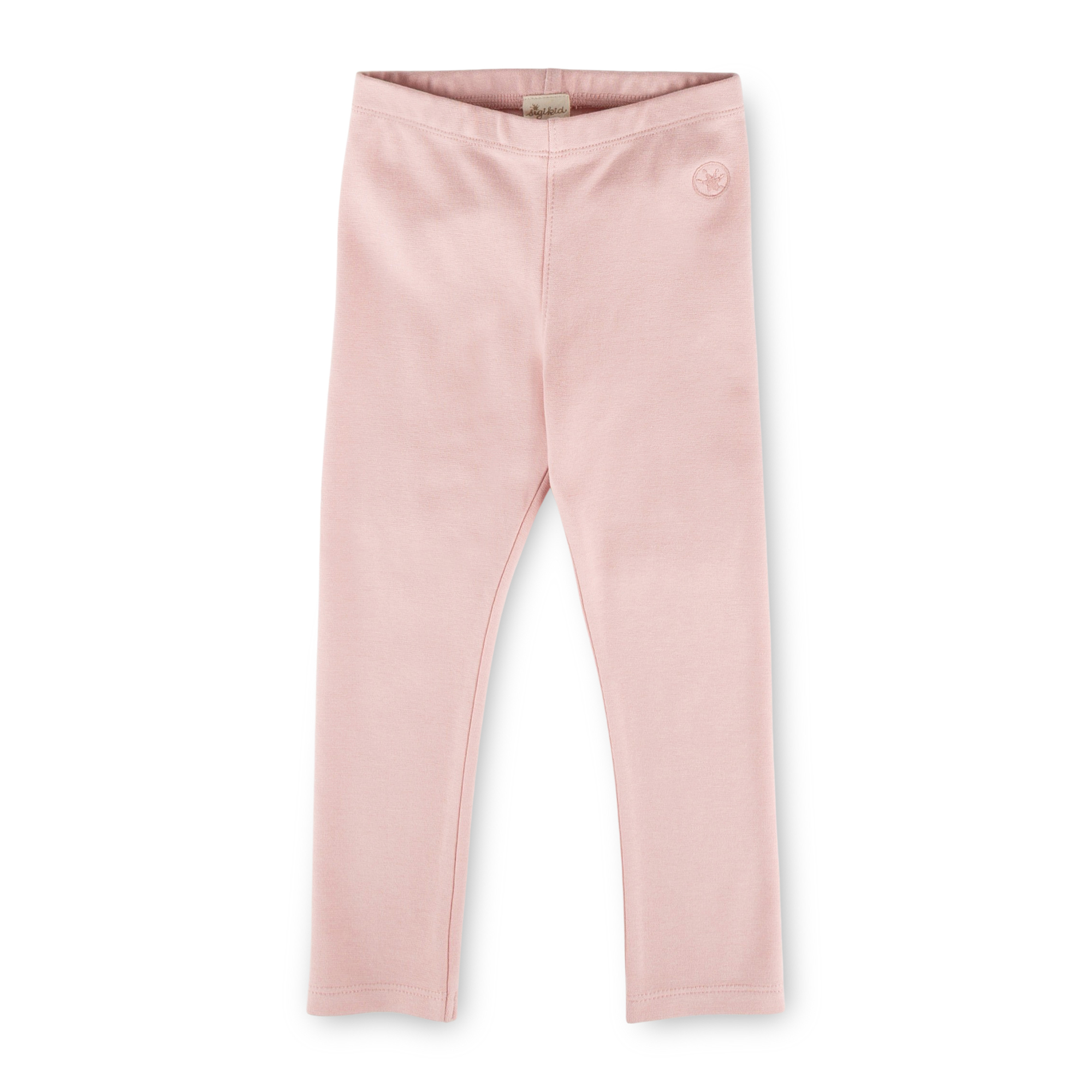 Kinder Rippstrick Leggings, rosa, Petit Croissant