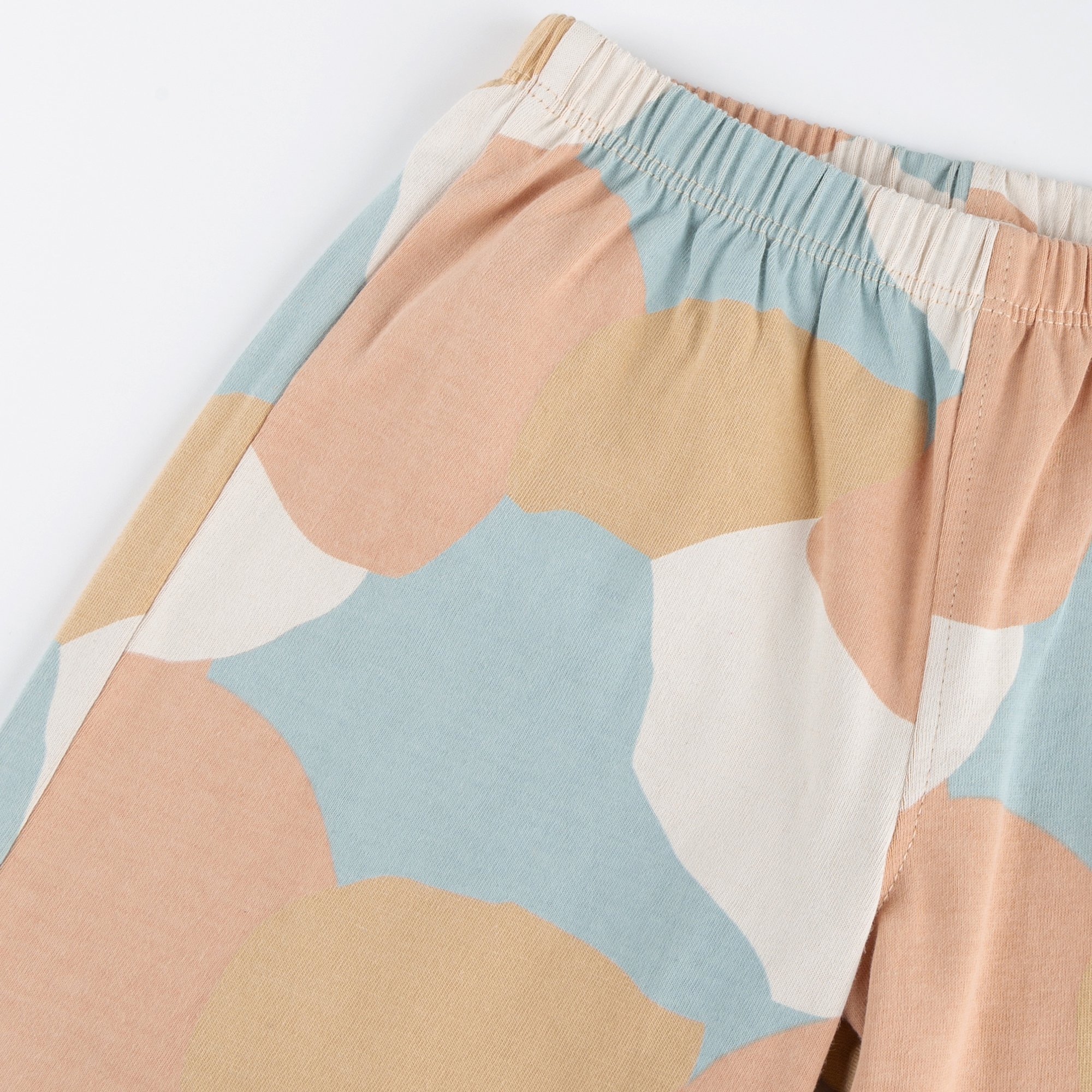 Children's shorty pyjamas bear, light blue/beige