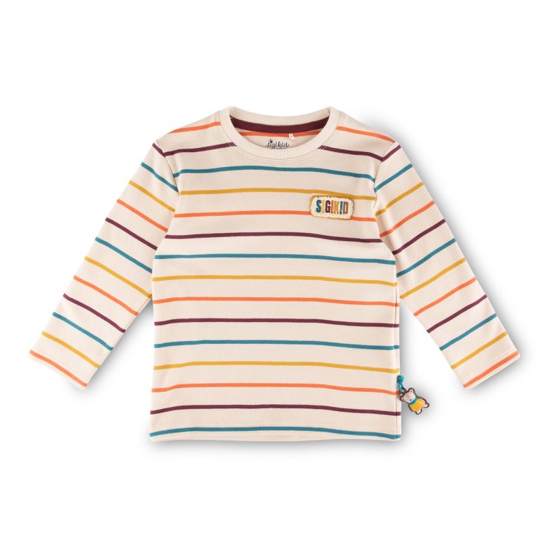 Sigikid Kinder Langarmshirt, bunt gestreift