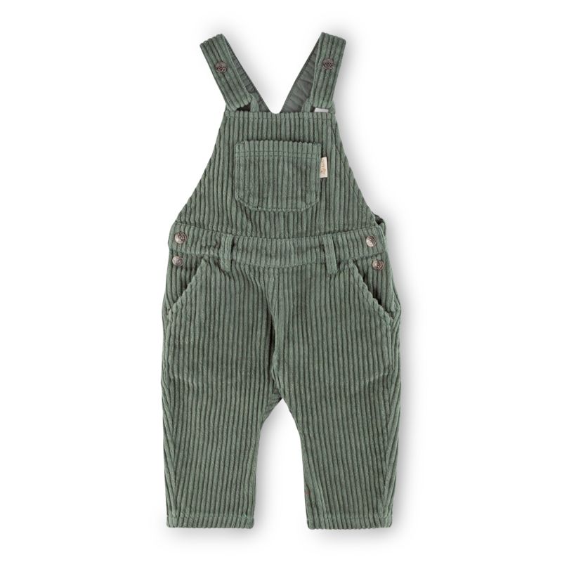 Sigikid Baby Cord Latzhose, grün