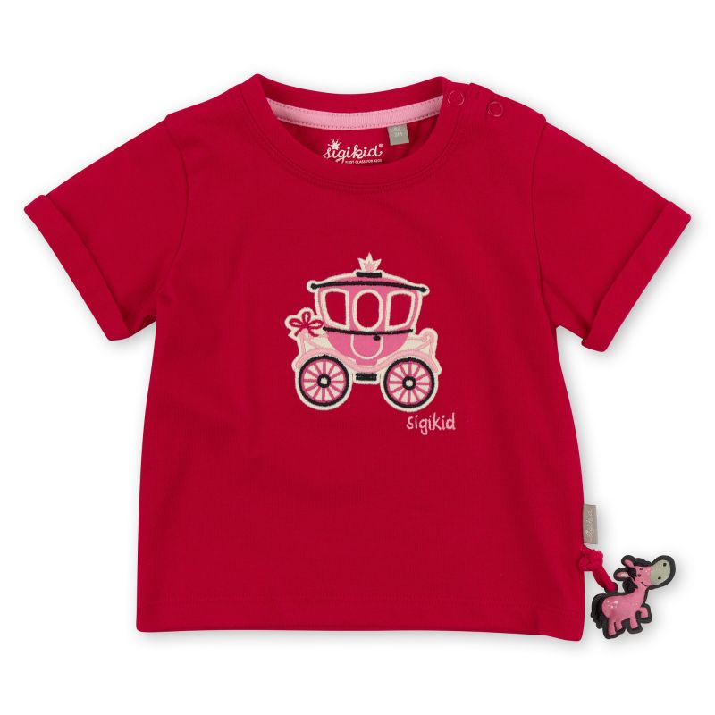 Sigikid Rotes Baby T-Shirt mit Märchenkutsche Motiv