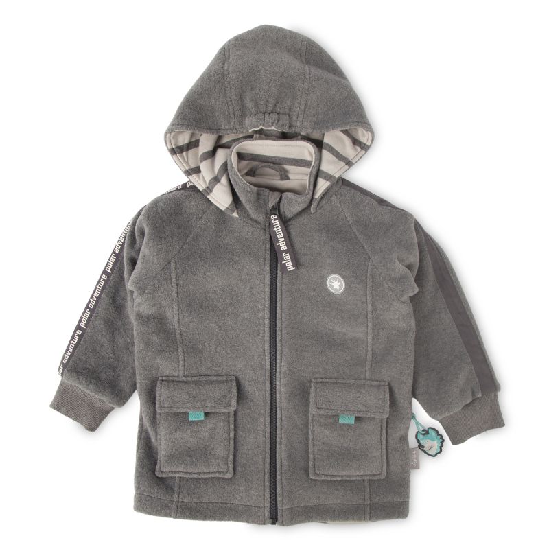 Sigikid Kinder Fleecejacke Polar Expedition, graumeliert