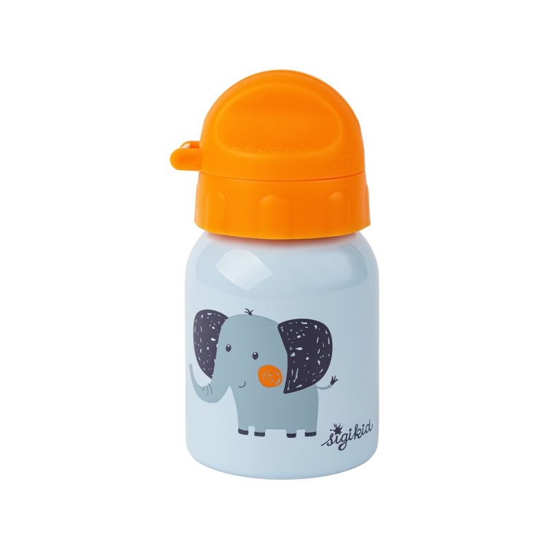 Sigikid Edelstahl Kinder Trinkflasche Elefant, 250ml