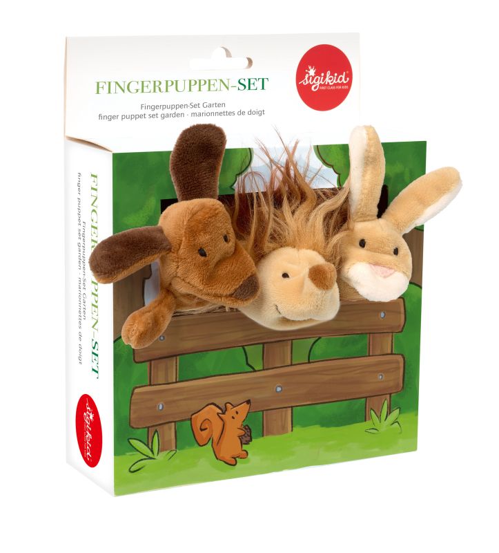 Sigikid Kinder Fingerpuppenset Garten