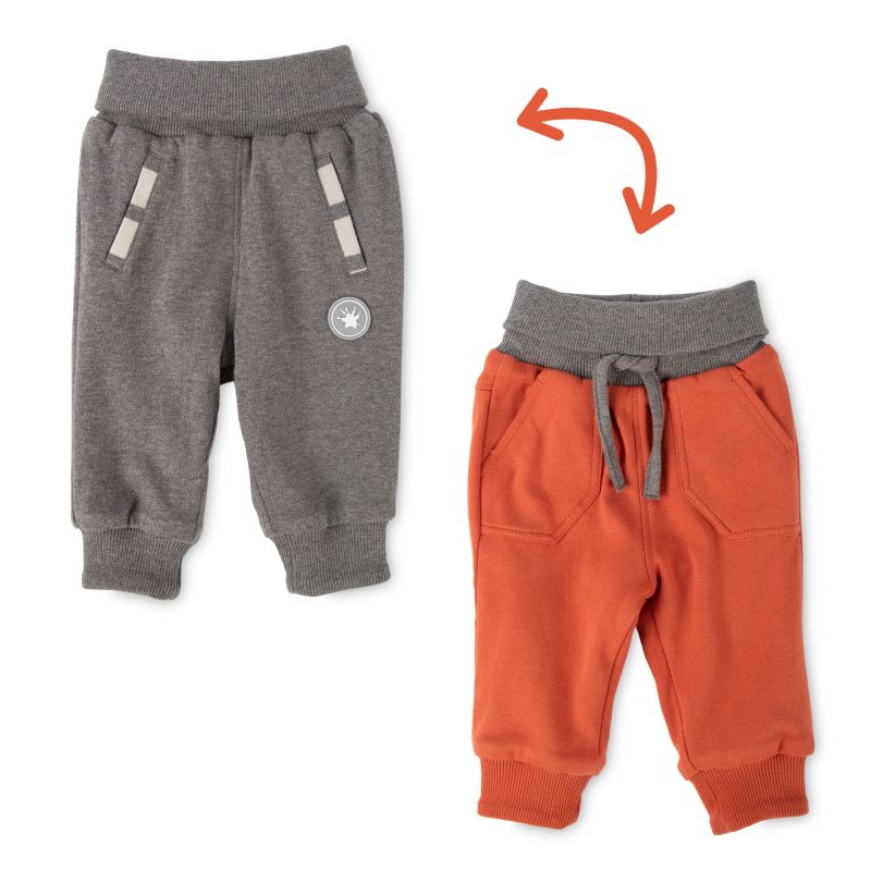 Sigikid Baby Wendehose mit Softbund grau oder orange