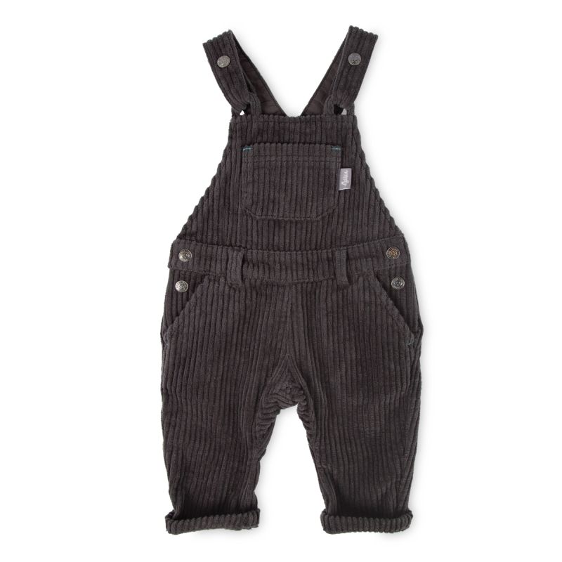 Sigikid Dunkelgraue Baby Cord Latzhose