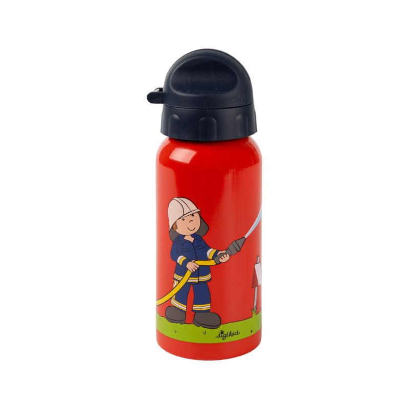 Sigikid Kinder Edelstahl-Trinkflasche Feuerwehrmann Frido Firefighter