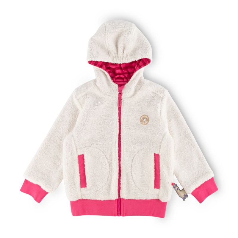 Sigikid Kinder Teddyjacke Crazy Lama, weiß