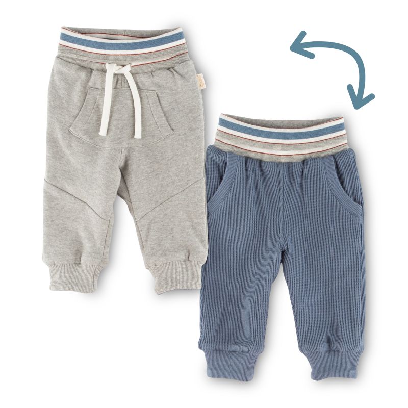 Sigikid Baby Wendehose mit Beinbündchen, grau oder blau