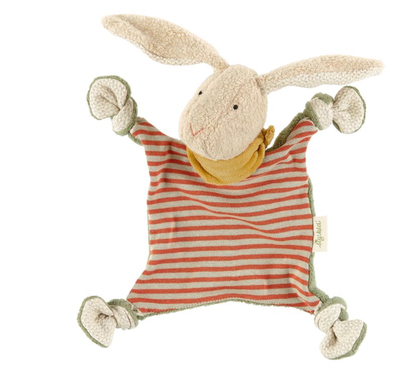 Sigikid Baby Schnuffeltuch Hase, Green Bio Kollektion