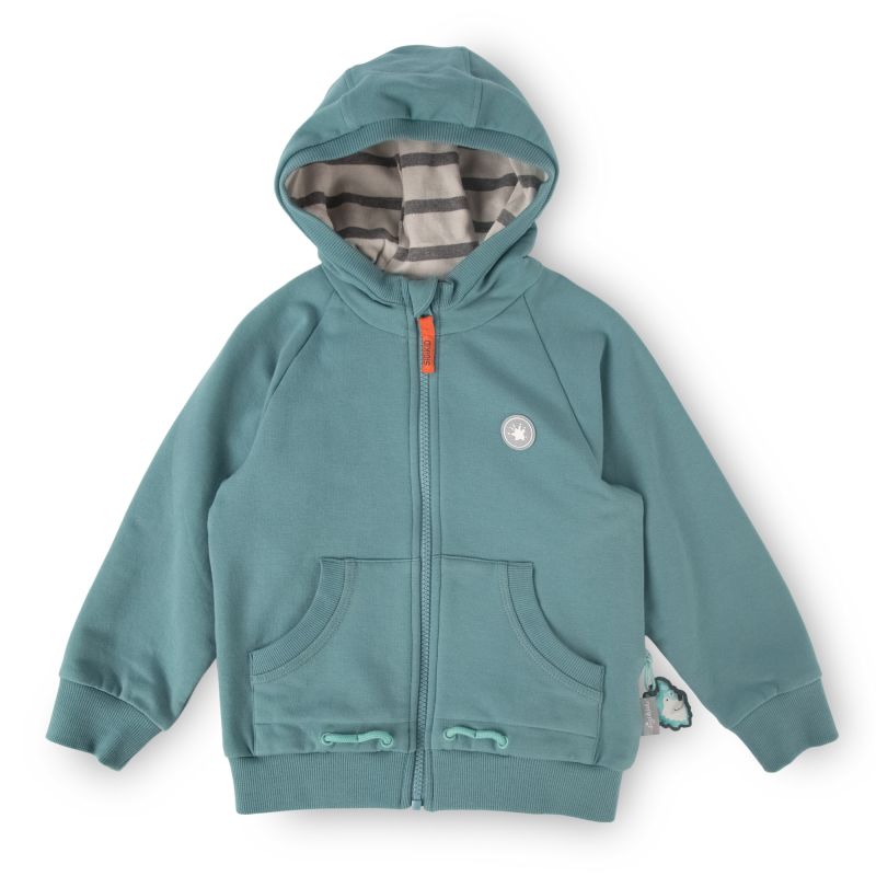 Sigikid Kinder Sweatjacke mit Kapuze, türkis