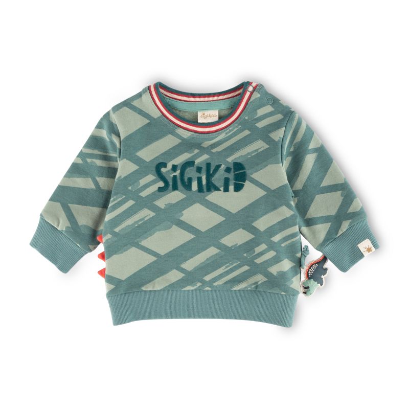 Sigikid Baby Sweatshirt Dino World, grün