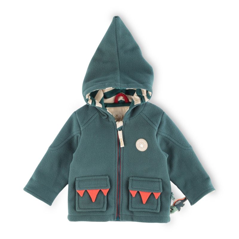 Sigikid Baby Fleecejacke Dino, grün