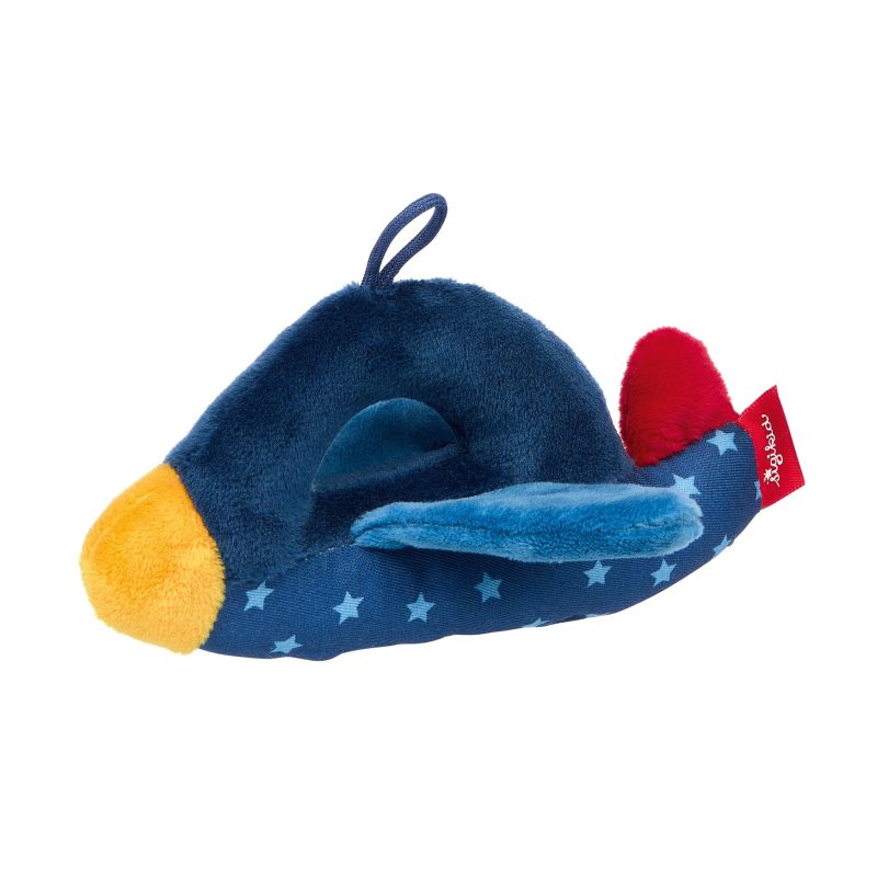 Sigikid Baby Greifling Flugzeug, Red Stars