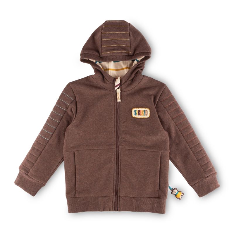 Sigikid Kinder Sweatjacke mit Kapuze, dunkelbraun